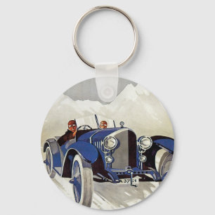 Porte-clés Course routière vintage