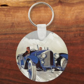 Porte-clés Course routière vintage (Recto)