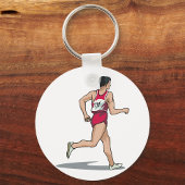 Porte-clés Course Walker Athlète Sports Runner en mouvement