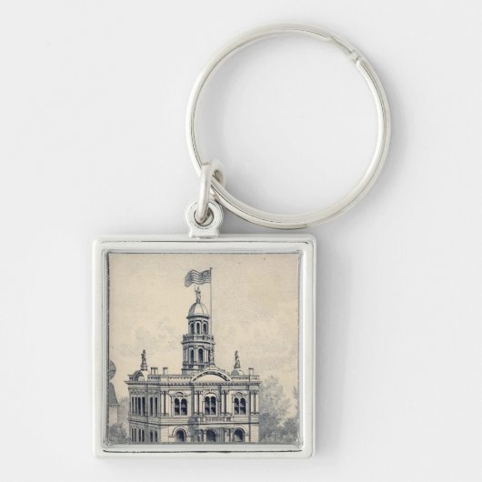 Porte-clés Court House, Fresno (Devant)