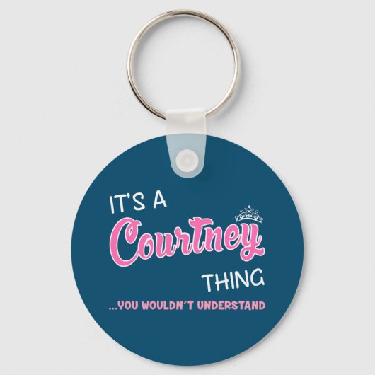 Porte-clés Courtney ce que vous ne comprendriez pas (Recto)