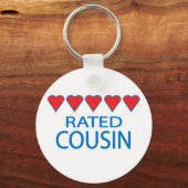 Porte-clés Cousin à cinq coeurs (Recto)