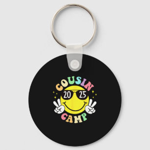 Porte-clés Cousin Camp 2025 Camping Feu de camp Vacances d'ét