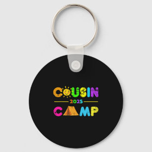 Porte-clés Cousin Camp 2025 Camping Vacances d'été 2025 Fami
