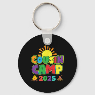 Porte-clés Cousin Camp 2025 Vacances en Famille Camping d'Été