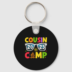 Porte-clés Cousin Camp 2025 Vacances familiales Camping d'été