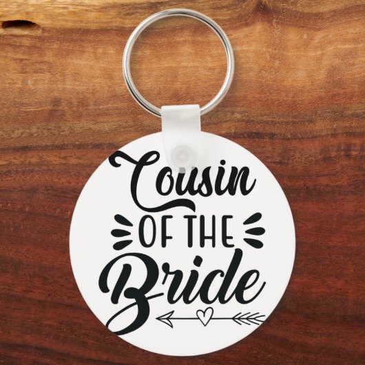 Porte-clés Cousin De La Mariée Mariage Fête Famille Mariage S (Recto)