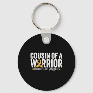 Porte-clés Cousin Of A Warrior Childhood Cancer Awareness