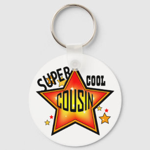 Porte-clés Cousin Super Cool Star Funny Porte - clé