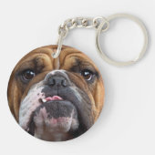 Porte-clés Coussin de jet de Bouledogue Anglais (Dos)