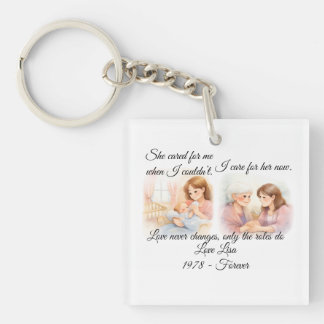 Porte-clés Coussin décoratif pour la fête des mères et l'aide
