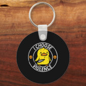 Porte-clés Couteau de canard Je Choisis Funny Sarcasme Joke H (Recto)