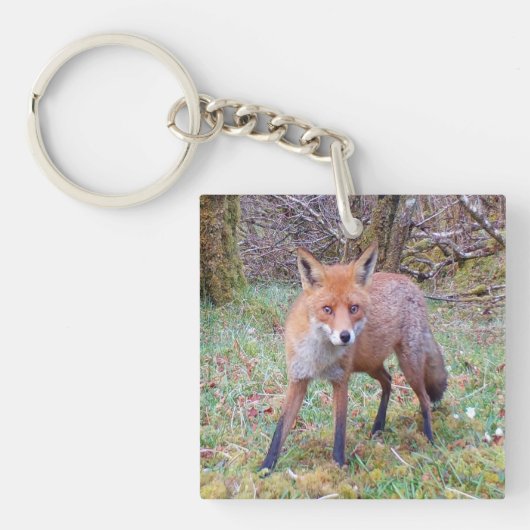 Porte-clés Couteau Renard rouge (Devant)