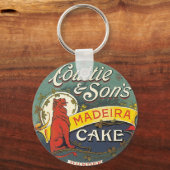 Porte-clés Couttie & Son's Madeira Cake Dundee Étiquette Vint (Recto)
