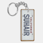 Porte-clés COUTUME blanche de porte - clé de plaque (Devant gauche)