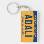 Porte-clés Coutume d'art de plaque minéralogique d'état (Devant)