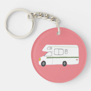 Porte-clés COUTUME de campeur du PROFONDÉMENT SATISFAIT rv