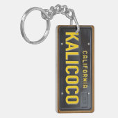 Porte-clés COUTUME de porte - clé de plaque minéralogique de (Devant gauche)