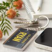 Porte-clés COUTUME de porte - clé de plaque minéralogique de (Devant droit)