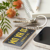 Porte-clés COUTUME de porte - clé de plaque minéralogique de (Devant droit)