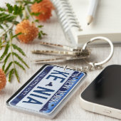 Porte-clés COUTUME de porte - clé de plaque minéralogique de (Devant droit)