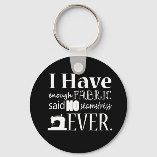 Porte-clés Couture ・ Pas Assez Tissu {Dark} (Recto)