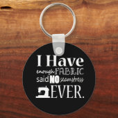 Porte-clés Couture ・ Pas Assez Tissu {Dark} (Recto)