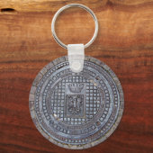 Porte-clés Couvercle et porte - clé routier pavé (Recto)