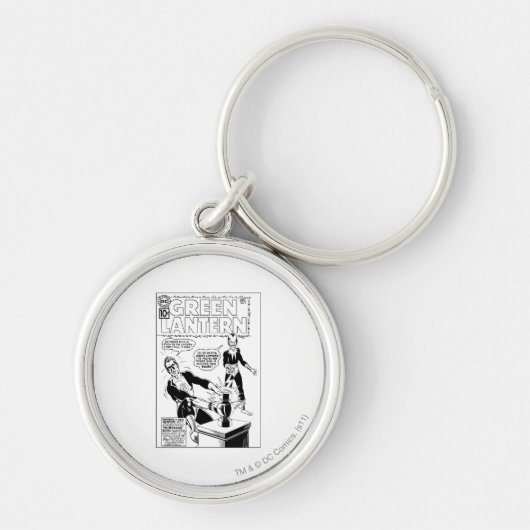 Porte-clés Couvercle vert et Sinestro, noir et blanc (Devant)