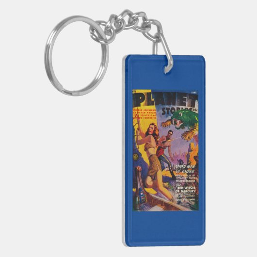 Porte-clés Couverture de magazine d'histoires de planète 5 (Devant gauche)