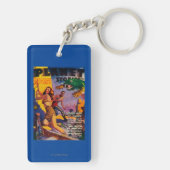 Porte-clés Couverture de magazine d'histoires de planète 5 (Dos)