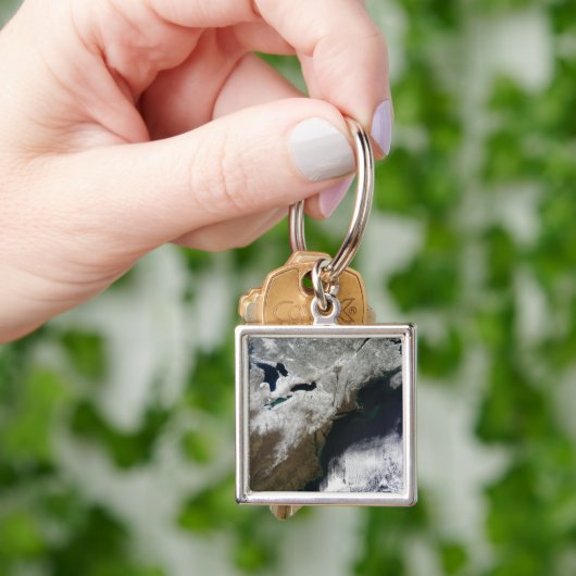 Porte-clés Couverture de neige s'étendant du Canada (main)