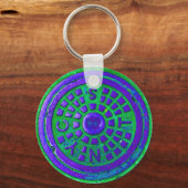 Porte-clés Couverture de rue NYC "violet" (Recto)