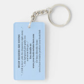 Porte-clés Couverture du livre de promotion des auteurs-écriv (Dos)