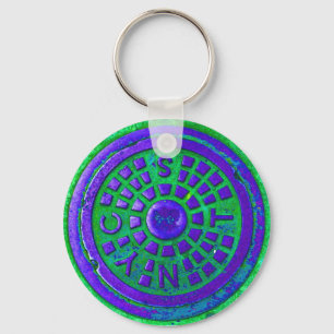 Porte-clés Couverture "pourpre " de rue de NYC