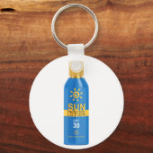 Porte-clés Couverture solaire en blanc (Recto)