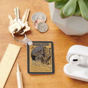 Porte-clés Couverture vintage du livre Pratique familiale du 