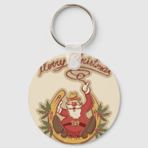 Porte-clés Cow-boy Santa Claus
