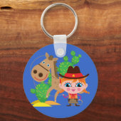 Porte-clés Cow-girl et cheval (Recto)