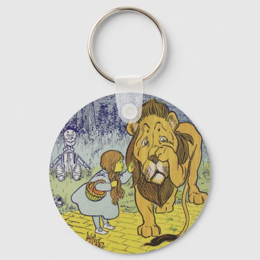 Porte-clés Cowardly Lion Wizard of Oz Book Page (Recto)