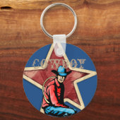 Porte-clés Cowbow Occidentale Avec Étoile (Recto)