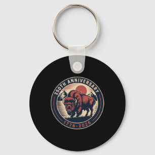 Porte-clés Cowboy 250e 4 juillet Drapeau 1776 2026 250e anniv