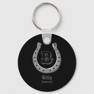 Porte-clés Cowboy Cheval Scute Ss Mignon Ss Personnalisé Mono