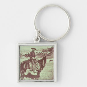 Porte-clés Cowboy du Montana, c.1880 (photo de b/w)