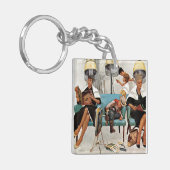 Porte-clés Cowboy endormi dans le salon de beauté (Devant gauche)