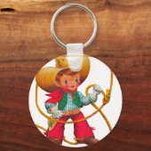 Porte-clés Cowboy Retro Boy Child Cute Western (Recto)