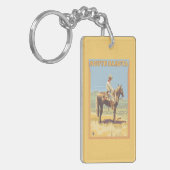 Porte-clés Cowboy (vue de côté) le Dakota du Sud (Devant gauche)