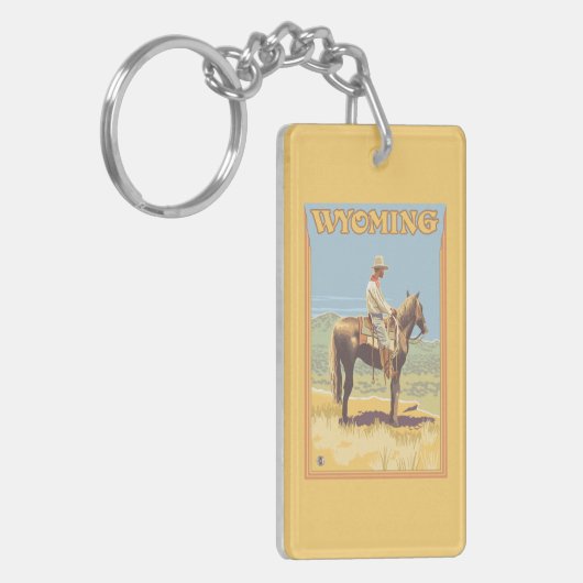Porte-clés Cowboy (vue de côté) Wyoming (Devant gauche)
