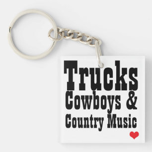 Porte-clés Cowboys de camions et porte - clé de musique
