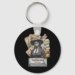 Porte-clés Cowgirl noire Rodeo western Histoire noire Texas W
